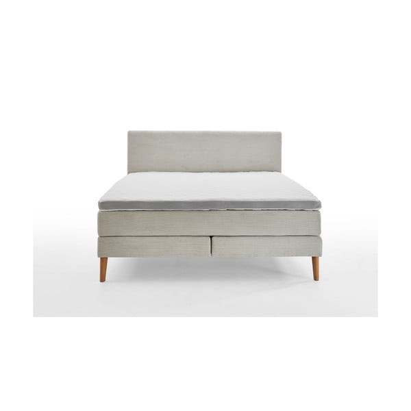 Béžová boxspring posteľ 160x200 cm Linea – Meise Möbel-image-2