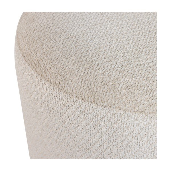 Béžový taburet z textílie buklé Islen – WOOOD-image-4