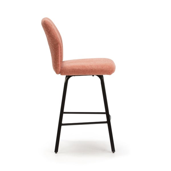 Barové stoličky v lososovoružovej farbe v súprave 4 ks 65 cm Bei - Marckeric-image-3