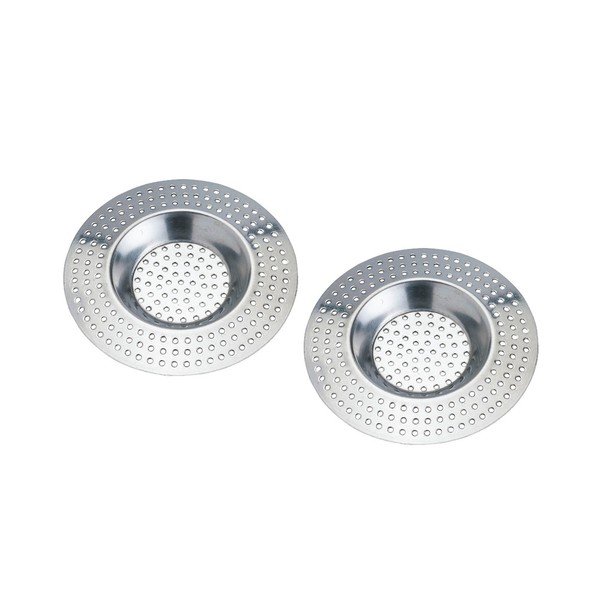 Sada 2 sitiek do odtoku v striebornej farbe Wenko Hair Retention Sieve-image-1