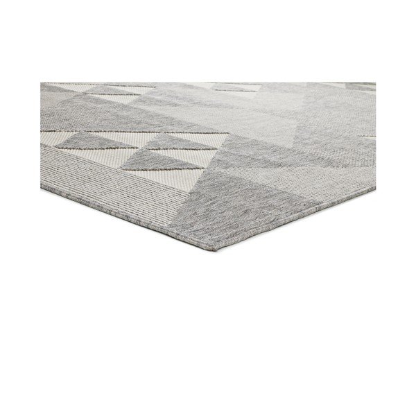 Sivý vonkajší koberec Universal Clhoe Triangles, 80 x 150 cm-image-1