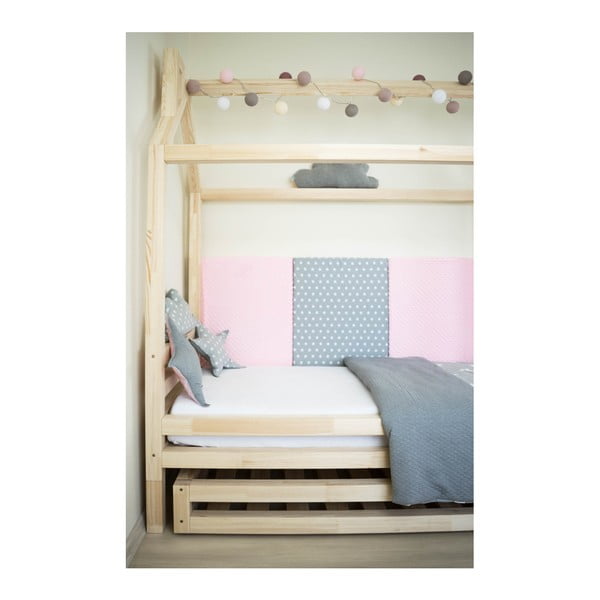 Set bielej zásuvky pod posteľ a 4 predĺžených nôh Benlemi, pre posteľ 80 x 160 cm-image-2