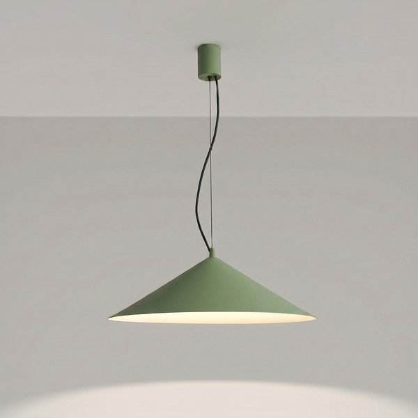 Khaki kovové LED závesné svietidlo ø 50 cm FINT – Thoro-image-2