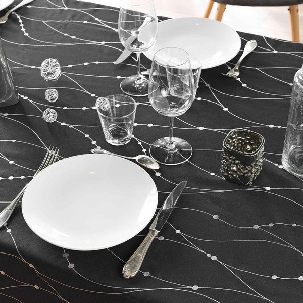 Obrus ​​z mikrovlákna 140x240 cm Firmament – ​​douceur d'intérieur-image-1