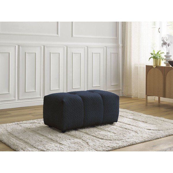 Modrá podnožka z textílie buklé Roxelane – Bobochic Paris-image-1