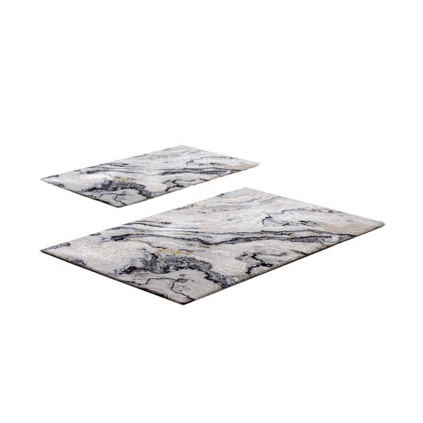 Sivobéžové kúpeľňové predložky v súprave 2 ks 60x100 cm CT – Foutastic