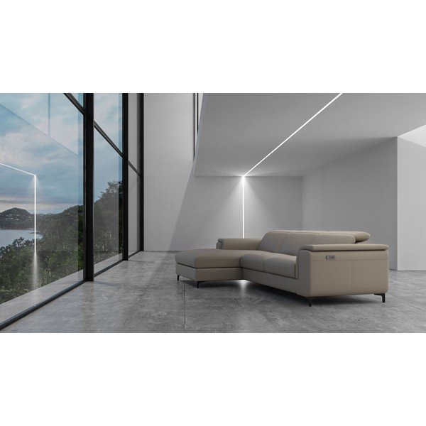 Svetlohnedá kožená rohová pohovka (ľavý roh) Brito – MESONICA-image-1