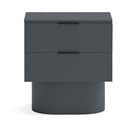 Antracitový nočný stolík Totem – Teulat