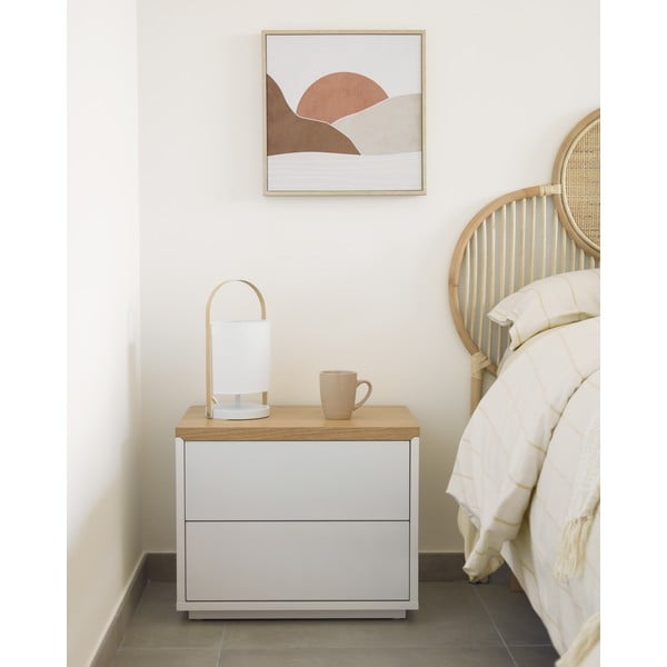 Biela výplň do vankúša Kave Home Nyla, 70 x 40 cm-image-1