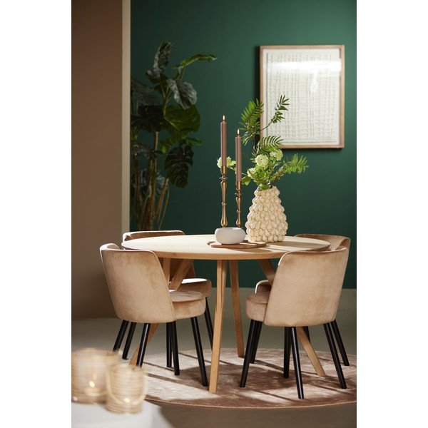 Okrúhly jedálenský stôl z mangového dreva ø 120 cm Quenza – Light & Living-image-1