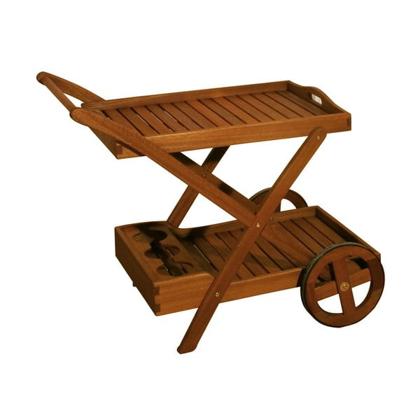 Záhradný servírovací stolík z eukalyptového dreva 54x88 cm Toledo – Garden Pleasure-image-1