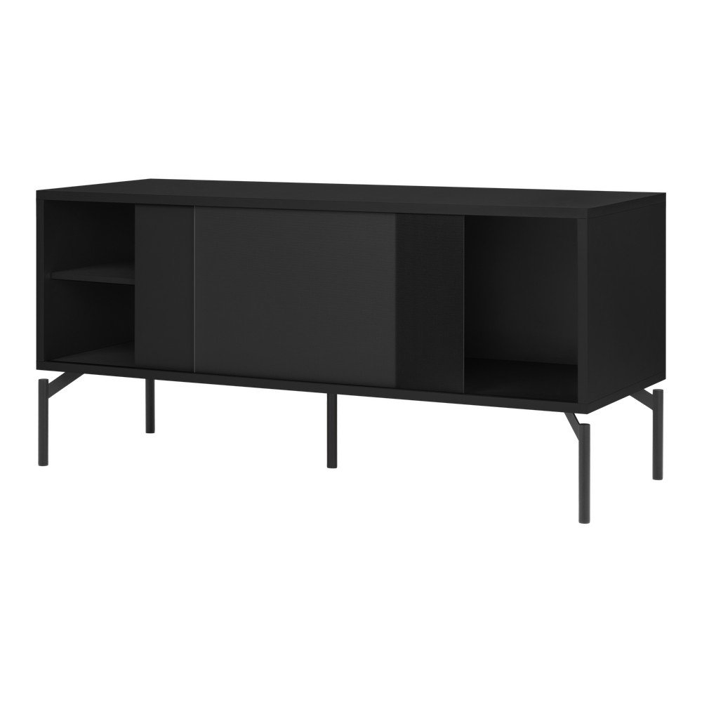 E-shop Čierny TV stolík 116x55x42 cm Met Mini – noo.ma