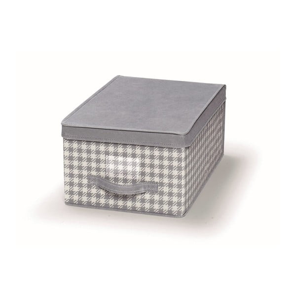Sivý uložný box s vrchnákom Cosatto De Poule, 30 × 45 cm