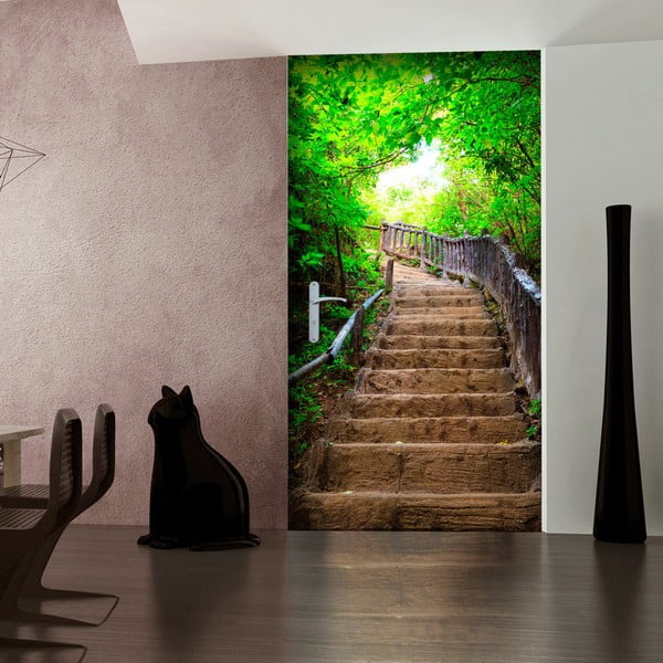 Tapeta na dvere v rolke Bimago Stairs From Nature, 90 x 210 cm