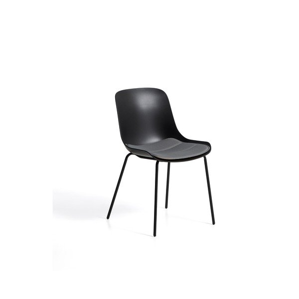 Čierna plastová záhradná stolička Altea – Kave Home-image-2
