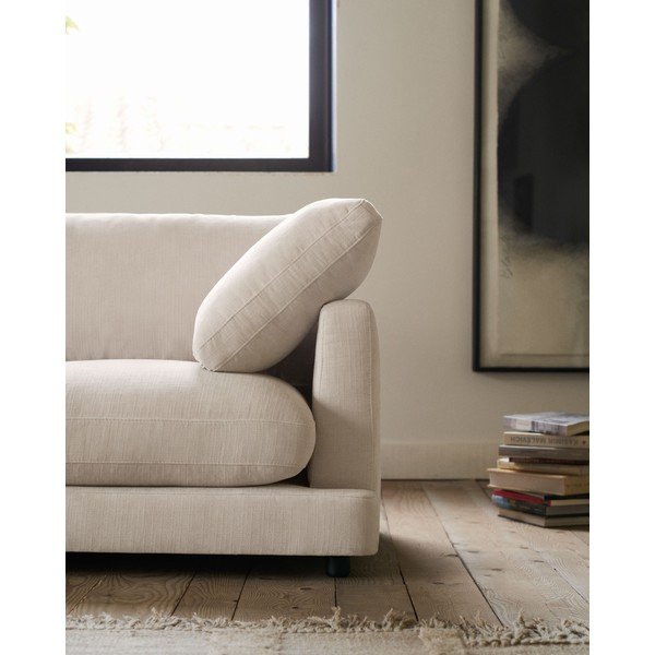 Béžová ženilková rohová pohovka (ľavý roh/s leňoškou) Gala – Kave Home-image-4