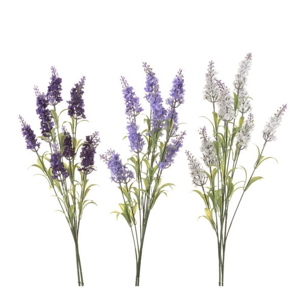Sada 3 umelých kvetov Unimasa Lavender
