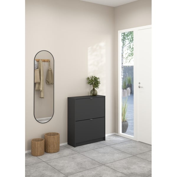 Sivá výklopná skrinka na topánky Shoes – Tvilum-image-1