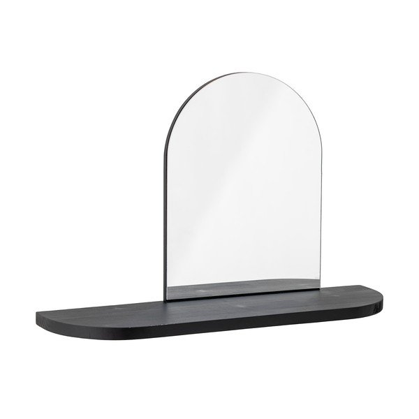 Nástenné zrkadlo s poličkou s dreveným rámom 72x48 cm Annlie – Bloomingville-image-1