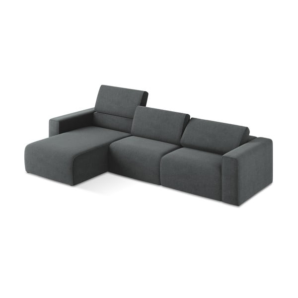 Sivá modulárna rohová pohovka (ľavý roh) Kalea – Makamii-image-1