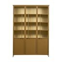 Kovová vitrína v horčicovej farbe 140x200x44 cm Exhibit – WOOOD