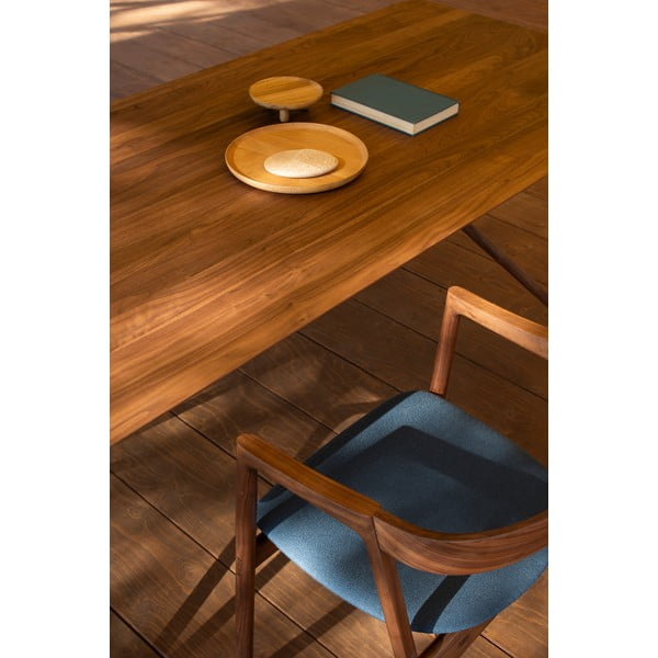 Modrá/hnedá jedálenská stolička Muna – Gazzda-image-4