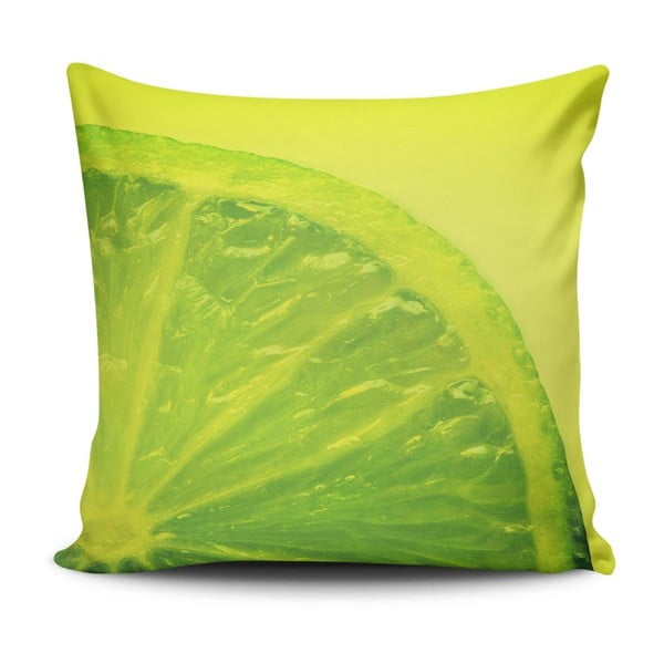Vankúš s prímesou bavlny Cushion Love Verde, 45 × 45 cm