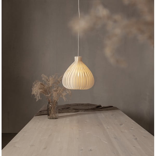 Krémovobiele tienidlo ø 28 cm Honeycomb – Star Trading-image-1