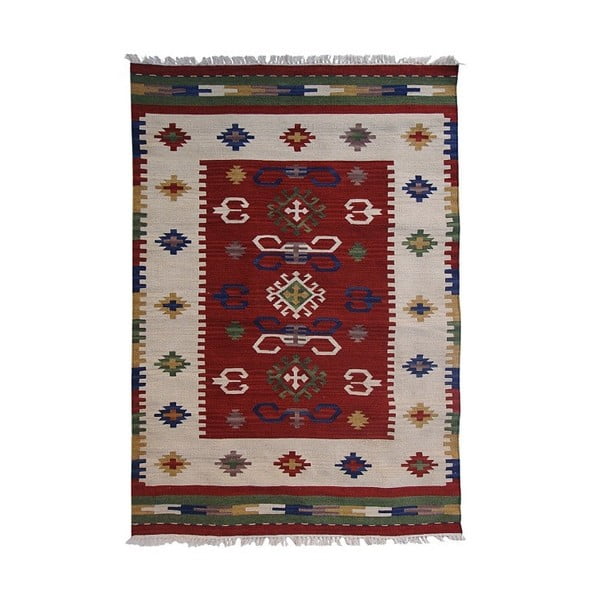 Ručne tkaný koberec Kilim Gol, 185x125cm