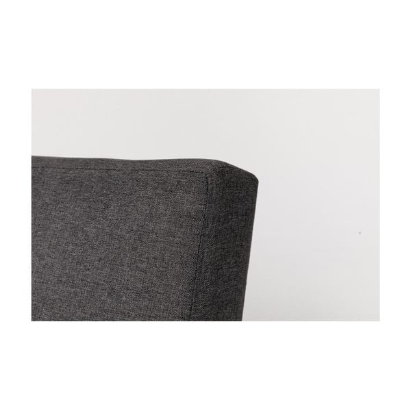 Tmavosivá rozkladacia pohovka so sivými nohami Debut Ozzie-image-3