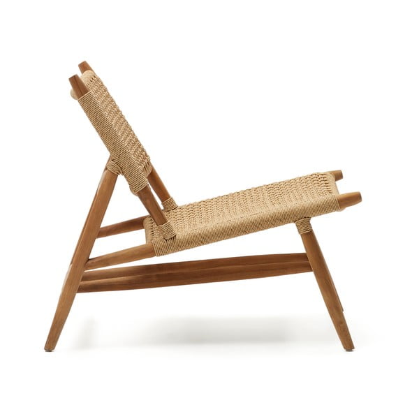 Drevené záhradné kreslo v prírodnej farbe Codolar - Kave Home-image-2