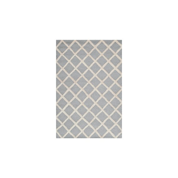 Sivý vlnený koberec Safavieh Sophie, 91 × 152 cm