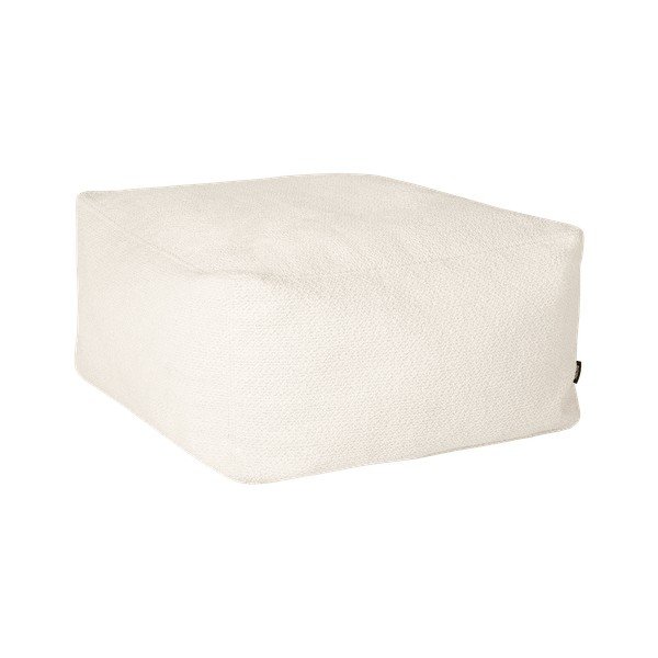 Béžový taburet z textílie buklé Keno – noo.ma