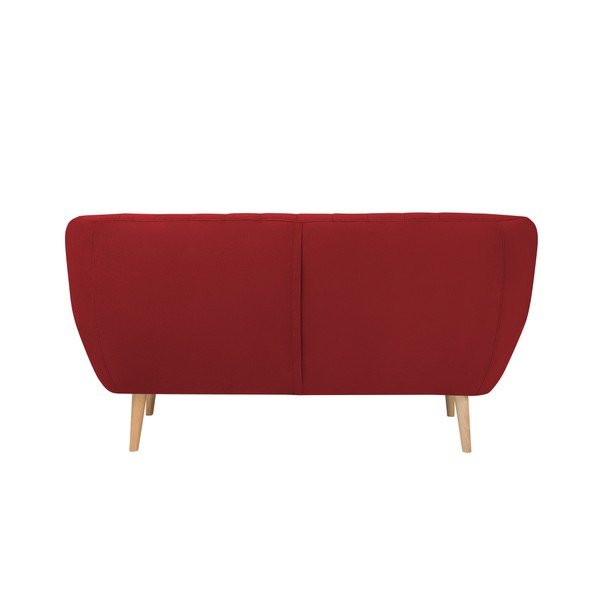 Červená zamatová pohovka Mazzini Sofas Sardaigne, 158 cm-image-4