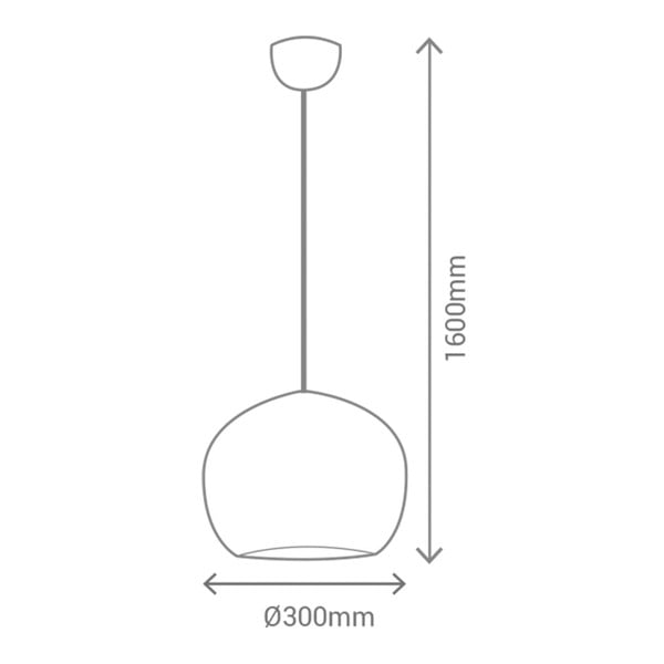 Čierne závesné svietidlo SULION Carol-image-1