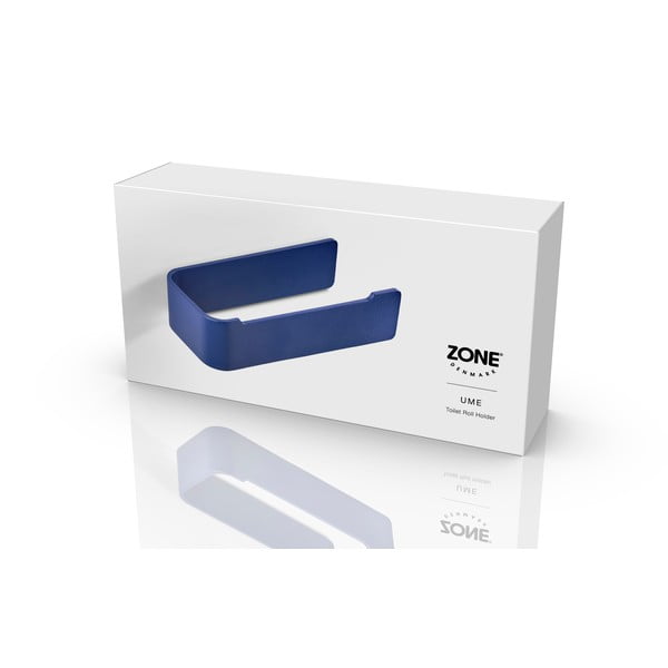 Modrý nástenný kovový držiak na toaletný papier Ume – Zone-image-2