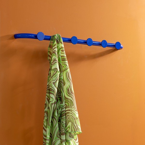 Modrý kovový nástenný vešiak 75 cm Retro – Spinder Design-image-4