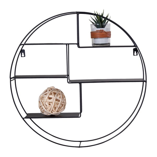Čierna poschodová kovová polica Genk - House Nordic-image-3