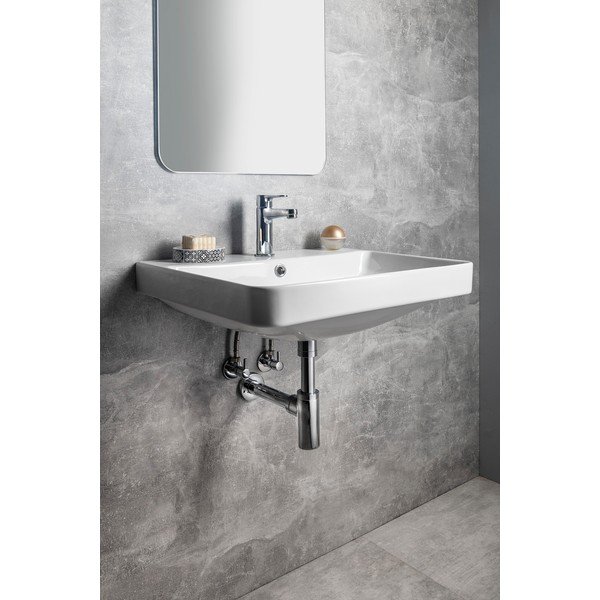 Biele keramické umývadlo 60x48 cm Neron – Sapho-image-1