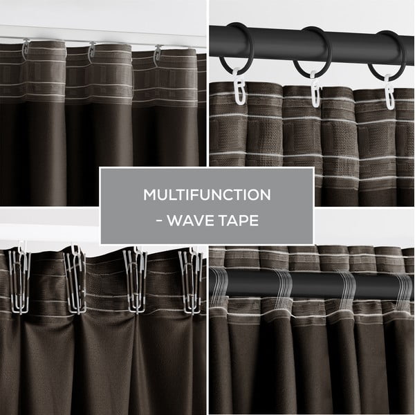 Hnedý zamatový dimout záves 140x270 cm – Restilo-image-4