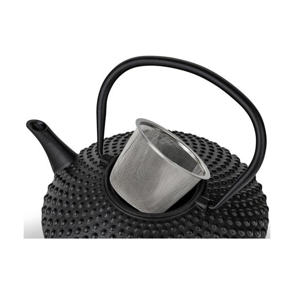 Čierna kanvica na čaj z liatiny so sitkom 1,25 l Xilin – Bredemeijer-image-4