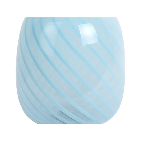 Svetlomodrá stolová lampa so skleneným tienidlom (výška 20 cm) Summer Globe – Leitmotiv-image-1