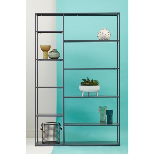 Sivý oceľový regál 120x188x30 cm Acero – Premier Housewares-image-4