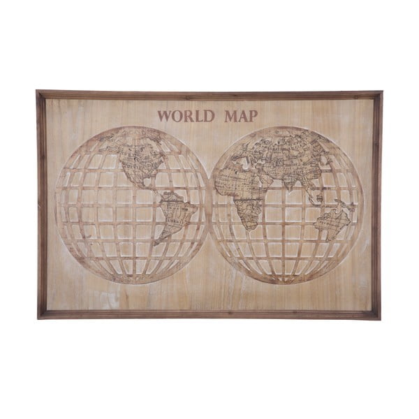 Nástenná dekorácia Mauro Ferretti World Map, 120 × 80 cm