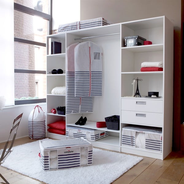 Úložný box na oblečenie Compactor Medium Mariniere 3D Vacuum Bag, 125 l-image-1