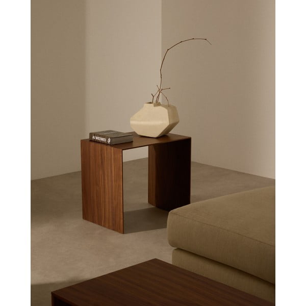 Odkladací stolík v dekore orecha 40x55 cm Litto – Kave Home-image-1