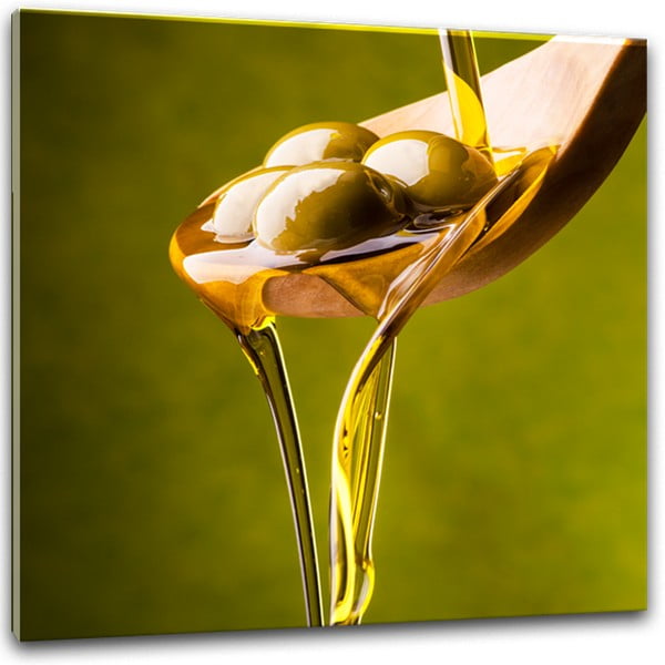 Obraz Styler Glasspik Olive II, 30 × 30 cm