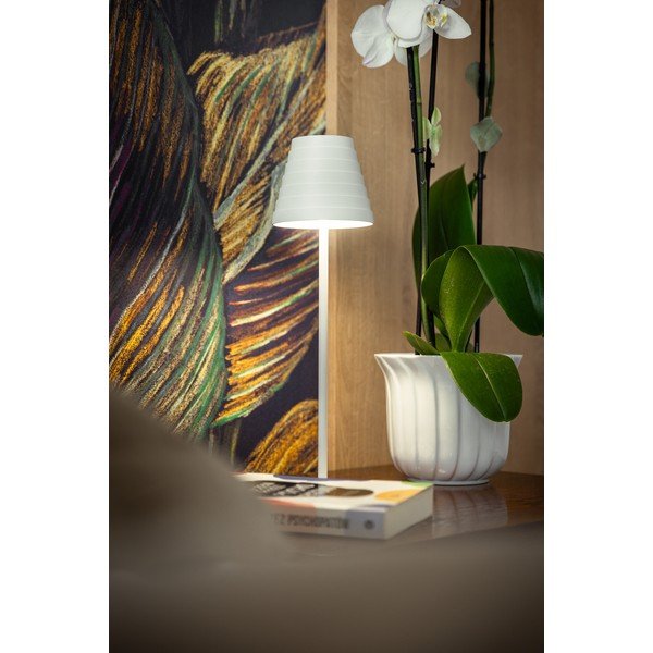 Biela LED stolová lampa (výška 37 cm) Fizzi – GTV-image-2