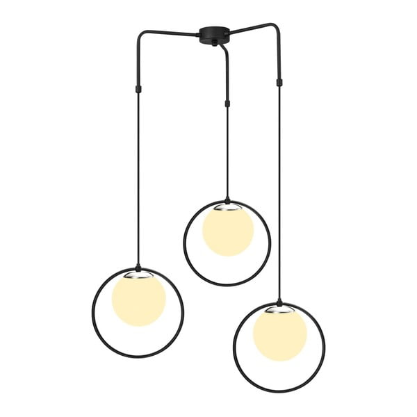 Čierne kovové závesné svietidlo Opviq lights Nazarios-image-1