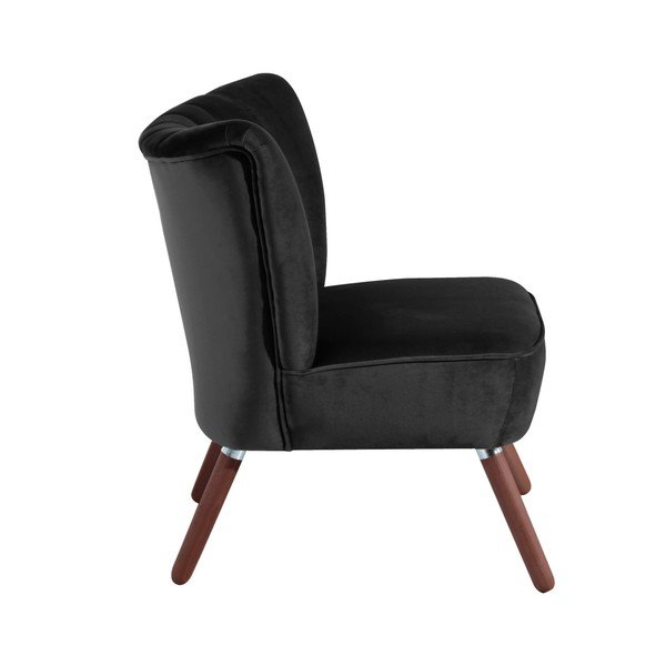 Čierne kreslo Max Winzer Alessandro Velour-image-1
